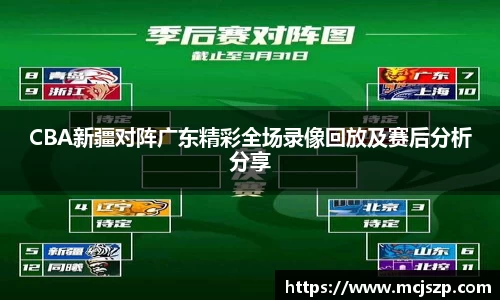 CBA新疆对阵广东精彩全场录像回放及赛后分析分享